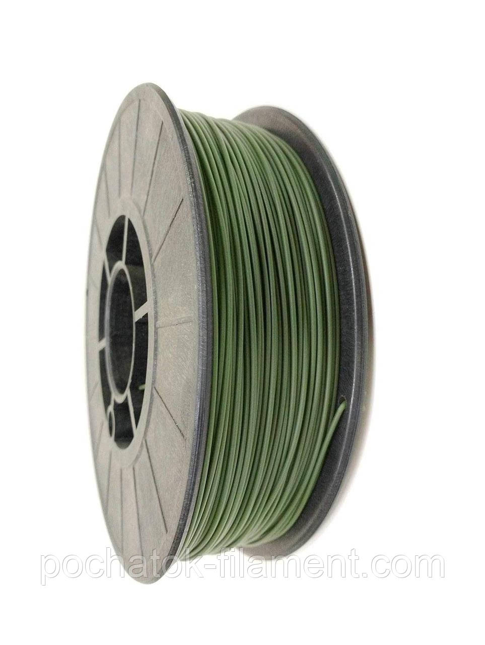 PETG філамент нитка пластик для 3D принтера Pochatok Filament 1,75 мм Хакі Оліва 3кг, фото 1