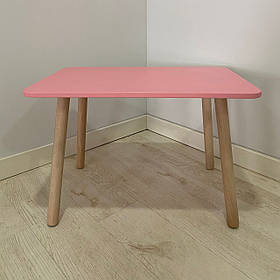 Стіл дитячий прямокутний ChildWood рожевий Kids Dream (Фанера)