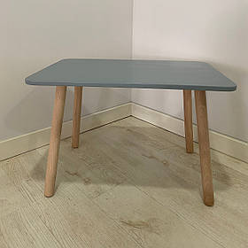 Стіл дитячий прямокутний ChildWood сірий Kids Dream (Фанера)