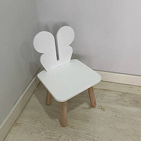 Стульчик дитячий ChildWood метелик білий Kids Dream (Фанера)