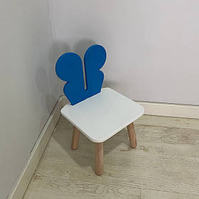 Стульчик дитячий ChildWood метелик блакитний+білий Kids Dream (Фанера)