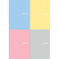 Зошит на пружині,  А5, 80арк., пластик, клітинка, А5-080-6804K, ШКОЛЯРИК