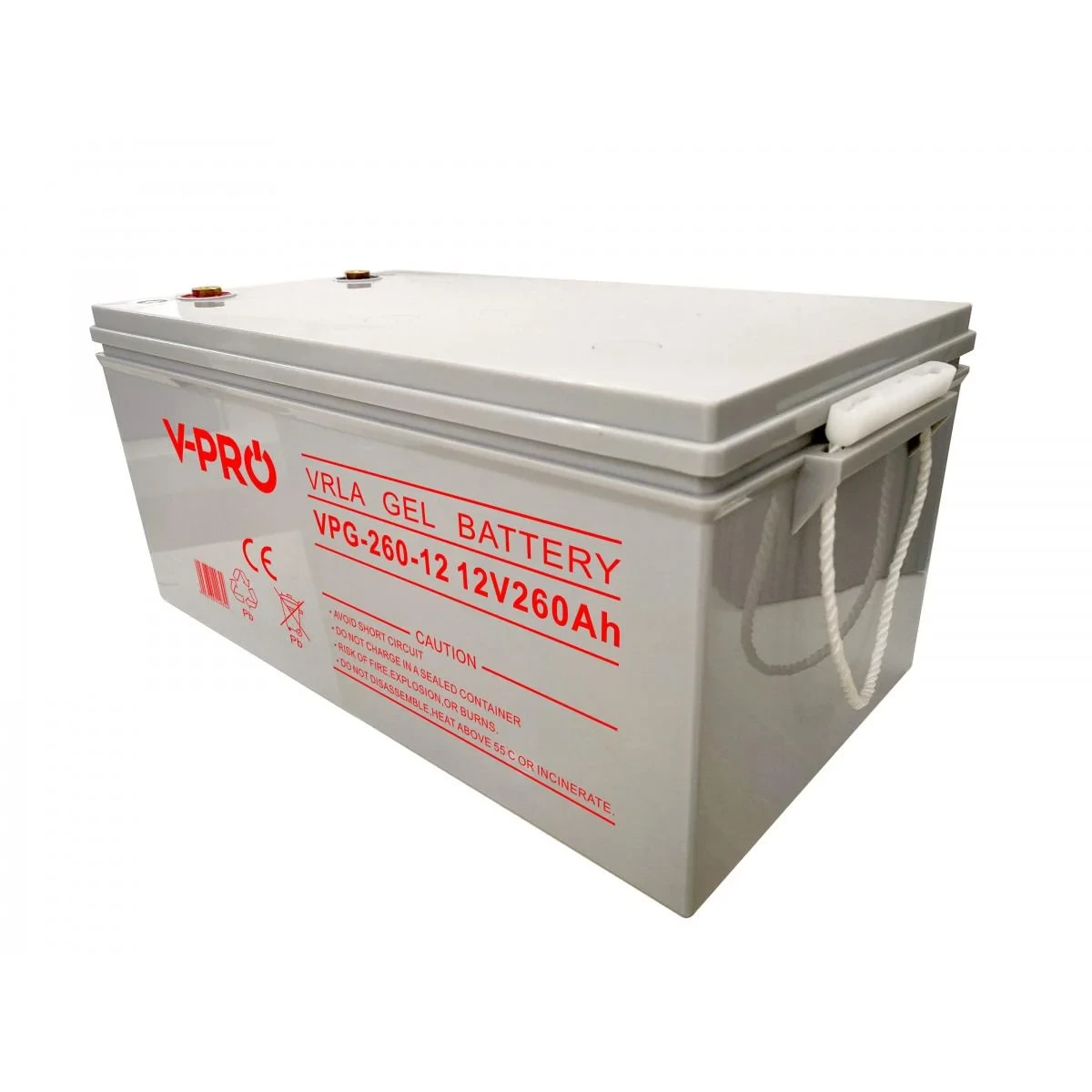 Гелевий акумулятор GEL V-PRO PREMIUM 260 Ah 12V