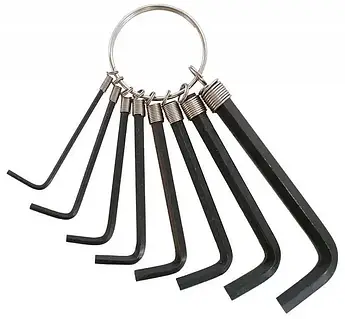 Шестигранні ключі Г-подібні, набір 10 шт., 1.5-10 мм INTERTOOL HT-1842