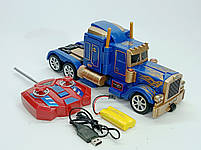 Радіокерований трансформер Оптимус Прайм 29,5 см — трейлер-робот із пультом, світло та звук, арт. 28128, фото 5