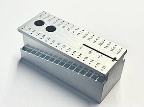 Підставка ендодонтична (ендоблок) з ендолінійкою100*40*40, "Dental Market" Італія