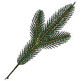 Гілочки ялинки для декору литі зелені, пластик, 20 см  /Гілки ялинки штучні /Гілки штучної хвої ялинкові, фото 5