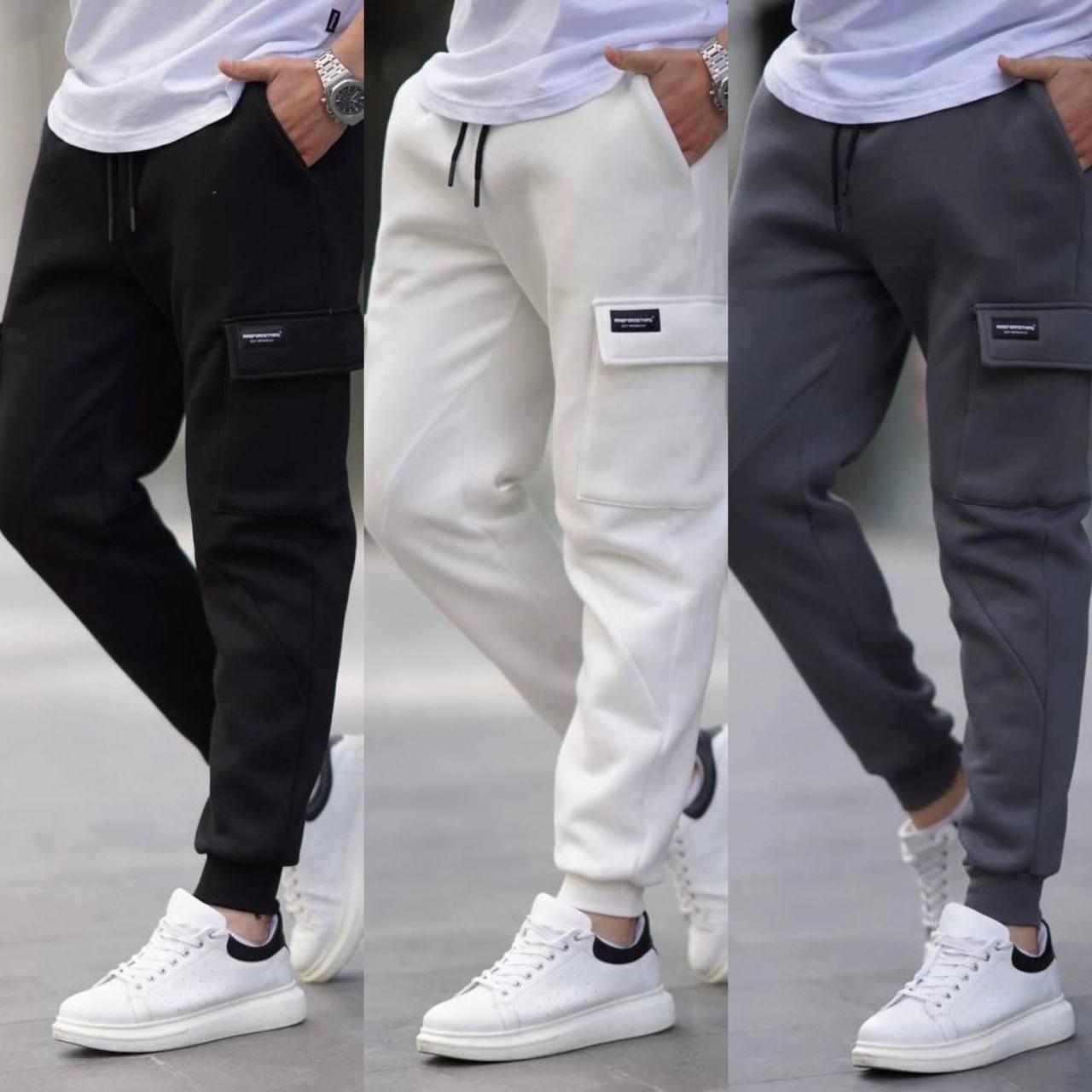 Чоловічі спортивні штани тринитка з флісом, фото 1