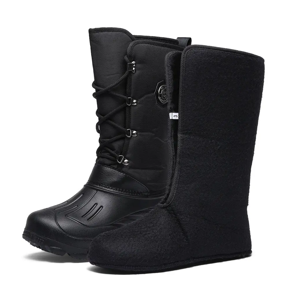 Зимові водонепроникні черевики-чоботи з шипами Solve Black KT6009702 розмір 43 peremogaua, фото 1