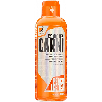 Carni 120000 mg Liquid Extrifit 1000 ml - (л-карнітин) Peach, фото 1