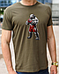 Футболка чоловіча з боксерською тематикою Бульдог боксер,бавовняна футболка розмір S, фото 2