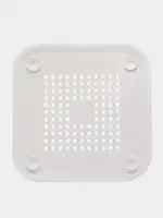 Ситечко для ванної. Фільтр для раковини та душу білий. Ситечко для уловлювання волосся., фото 3