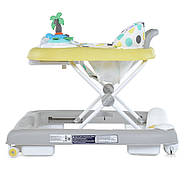 Ходунки дитячі 3в1 El Camino ME 1103 PARADISE Yellow каталка штовхач джампер музика світло, фото 3