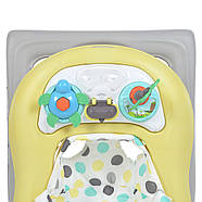 Ходунки дитячі 3в1 El Camino ME 1103 PARADISE Yellow каталка штовхач джампер музика світло, фото 4