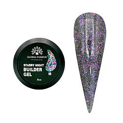 Гель для нарощування Starry Night Builder Gel Global Fasion #6, 15 г