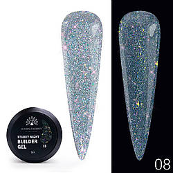 Гель для нарощування Starry Night Builder Gel Global Fasion #8, 15 г