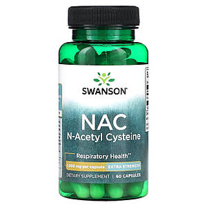 N-ацетилцистеїн Swanson NAC 1000 мг 60 капс.