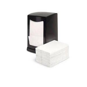 Серветниця (Діспенсер) для барних серветок 10х12х15 см пластикова чорна Z складання Рута