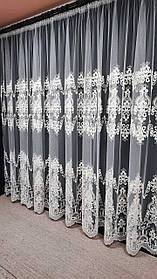 Тюль грек сітка  заввишки 2,8 м. айворі