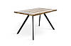 Стіл Метрополь, (120*80), чорний/штучний шпон MDF, фото 6