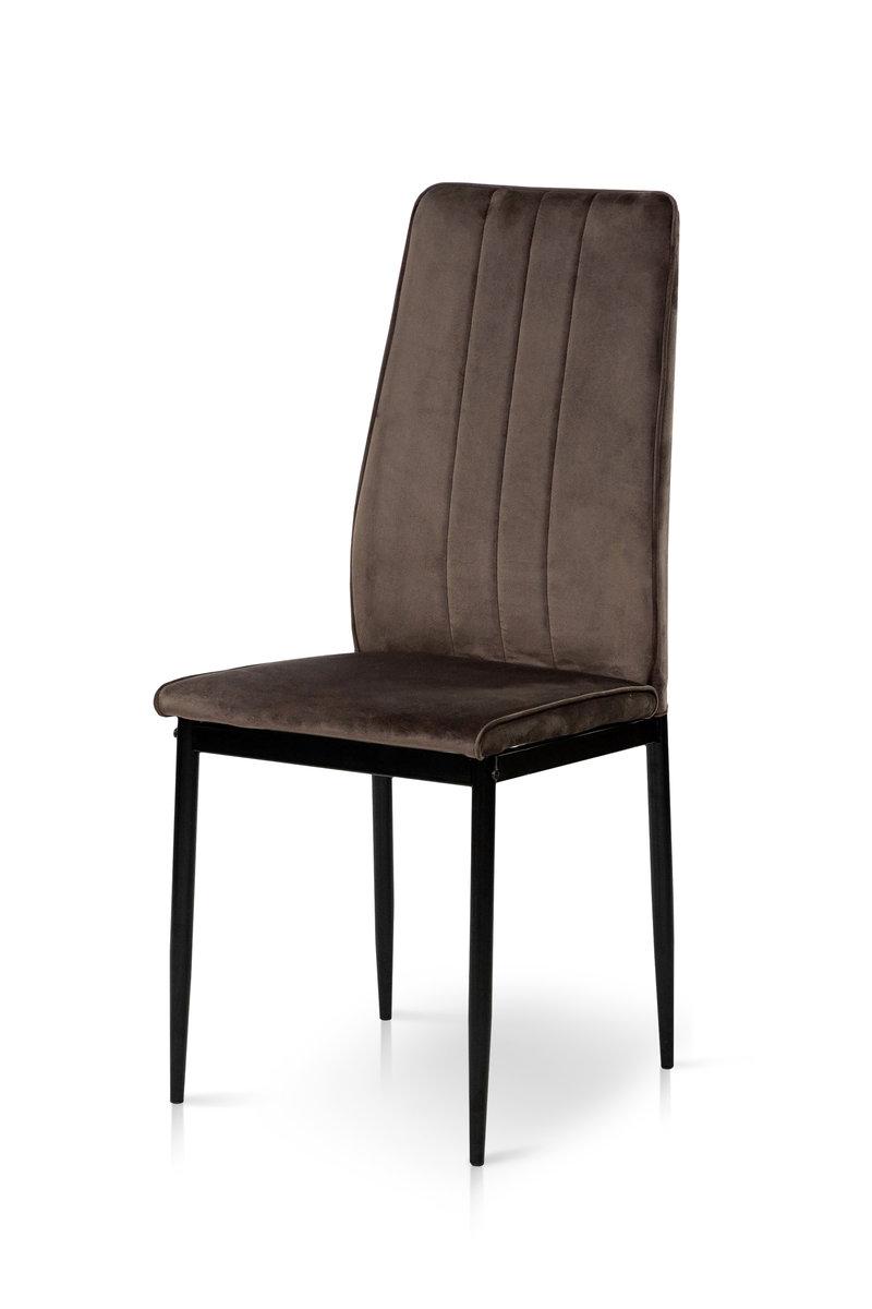 Стілець Річь, чорний/велюр брауні, фото 1