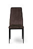 Стілець Річь, чорний/велюр брауні, фото 2