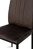 Стілець Річь, чорний/велюр брауні, фото 6