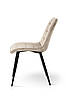 Стілець Віллі чорний/велюр бежевий, фото 3