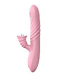 Вібратор - Angelia, USB 3 Functions Of Thrusting, 20 Vibrations Flesh, фото 2