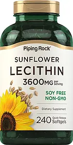 Лецитин Piping Rock Sunflower Lecithin 3600 мг 240 капс.