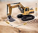 Дитяча будтехніка на радіокеруванні Екскаватор LA009-1 рухомі деталі, світлові ефекти, фото 8