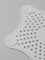 Уловлювач волосся для раковини та душу форма Зірка. Білий фільтр для зливу. Ситечко для ванної., фото 3