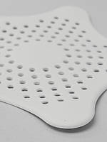 Уловлювач волосся для раковини та душу форма Зірка. Білий фільтр для зливу. Ситечко для ванної., фото 4