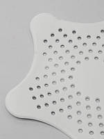 Уловлювач волосся для раковини та душу форма Зірка. Білий фільтр для зливу. Ситечко для ванної., фото 5