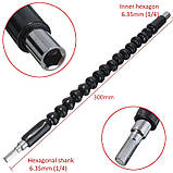 Універсальний гнучкий подовжувач Flexible Screw Tool Насадки 10 в 1, фото 7