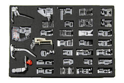 Набір лапок для швейних машин (32 шт.) - універсальні насадки для шиття, квілтингу та аплікації