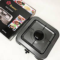 Газова плита DOMOTEC MS-6601 на 1 конфорку. Колір: сірий FY-87