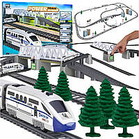 Дитяча залізниця Power Train BSQ 2181 - 5 вагонів, міст, тунелі, стрілки, 914 см