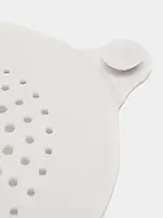 Фільтр для зливу душу та ванни круглої форми. Білий уловлювач волосся. Ситечко для уловлювання волосся., фото 3