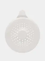 Фільтр для зливу душу та ванни круглої форми. Білий уловлювач волосся. Ситечко для уловлювання волосся., фото 4