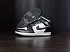 Кроссовки NIKE Air Jordan высокие ЧЕРНЫЕ на шнурках мужские унисекс демисезон натуральная кожа, фото 6