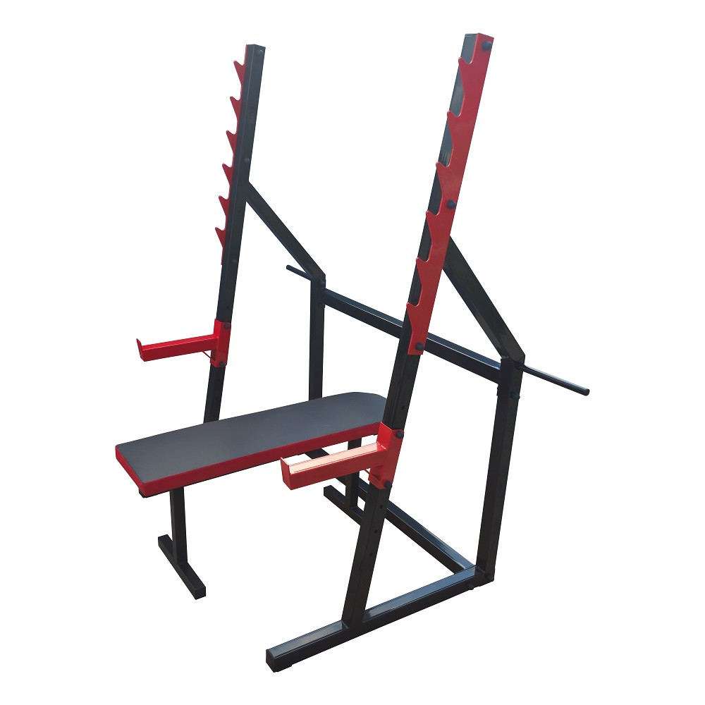 Лава пряма для жиму до 250 кг + стійка під штангу зі страховкою 50х50х2 мм до 300 кг B_2347, фото 1