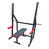 Лава пряма для жиму до 250 кг + стійка під штангу зі страховкою 50х50х2 мм до 300 кг B_2347, фото 5