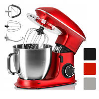 Тестомес Zeeegma PLANEET CHEF 2200 Вт побутовий планетарний міксер для дому B_2245 Червоний