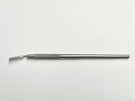 Ручка для скальпеля кругла вигнута, "Dental Market" Італія, фото 3