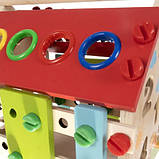Будиночок розвиваючий дерев'яний Kruzzel 22564 сортер бізіборд для малюків B_2355, фото 6