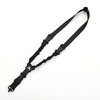 Тактичний одноточковий ремінь з антабкою HB-040 QD чорний