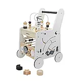 Ходунки дитячі AVKO E248 дерев'яна навчальна коляска для малюків B_2440, фото 3