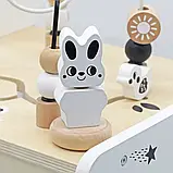 Ходунки дитячі AVKO E248 дерев'яна навчальна коляска для малюків B_2440, фото 5