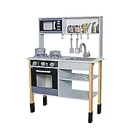 Кухня дитяча AVKO Мерида дерев'яна + звукові світлові ефекти + аксесуари для дітей B_2440